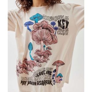 URBAN OUTFITTERS~PROJECT SOCIAL T "MUSHROOM T-SHIRT DRESS"GRAPHIC